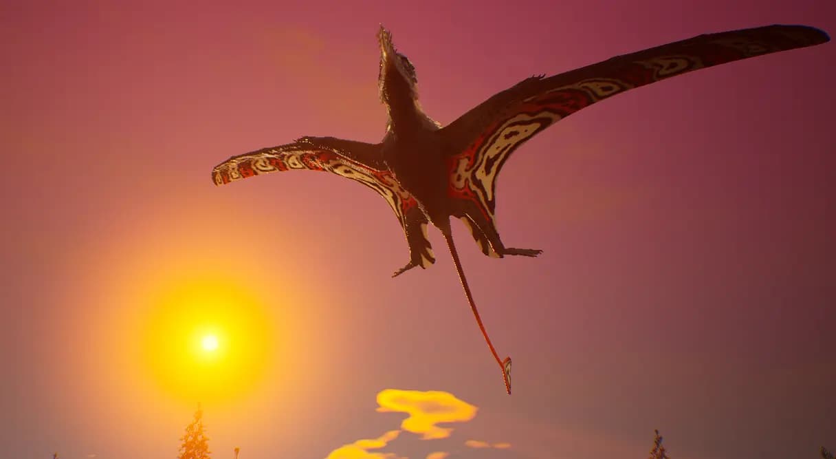 Sunrise Flight Trials. Community event on Jurassic Island.